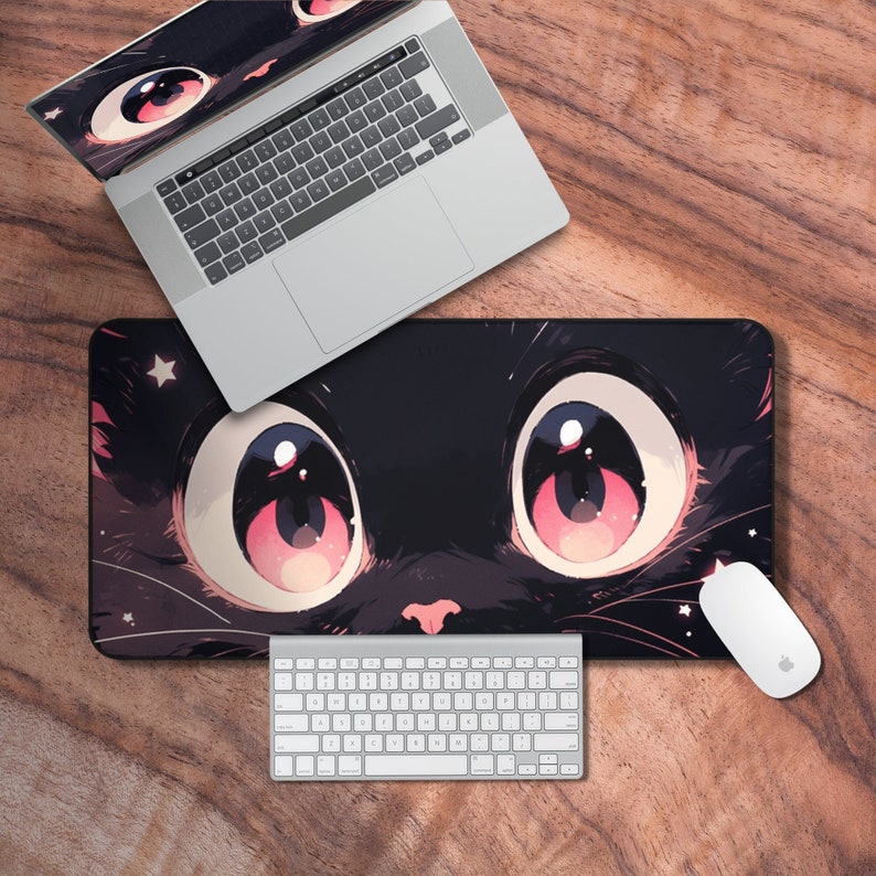 Gaming Accessories Officeworks - Anime süße Katze Mauspad 900x400MM Katze