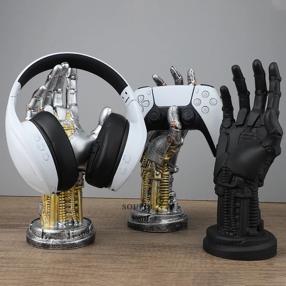 Gaming Accessories Holder - Für PS4/PS5/Xbox Series Gamepad-Halterung Cyberpunk Roboter-Ständer