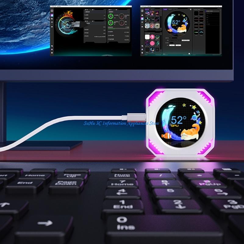 Gaming Hardware And Accessories - Dynamischer Animations-Wasserkühlungsbildschirm für PC-Hardware-Enthusiasten