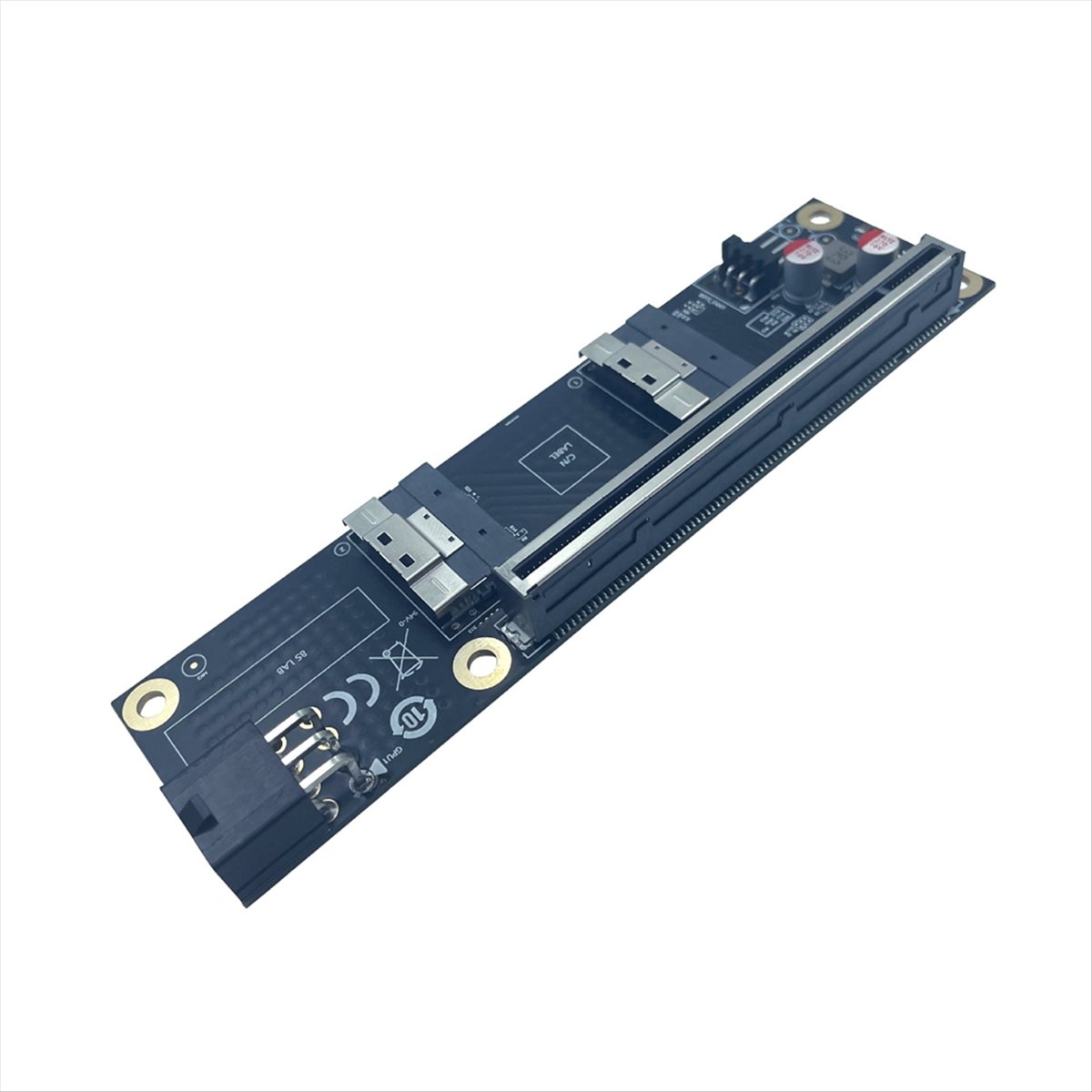 Vertical Gpu Bracket - 2-Port PCI-E 4.0 X16 auf SlimSAS