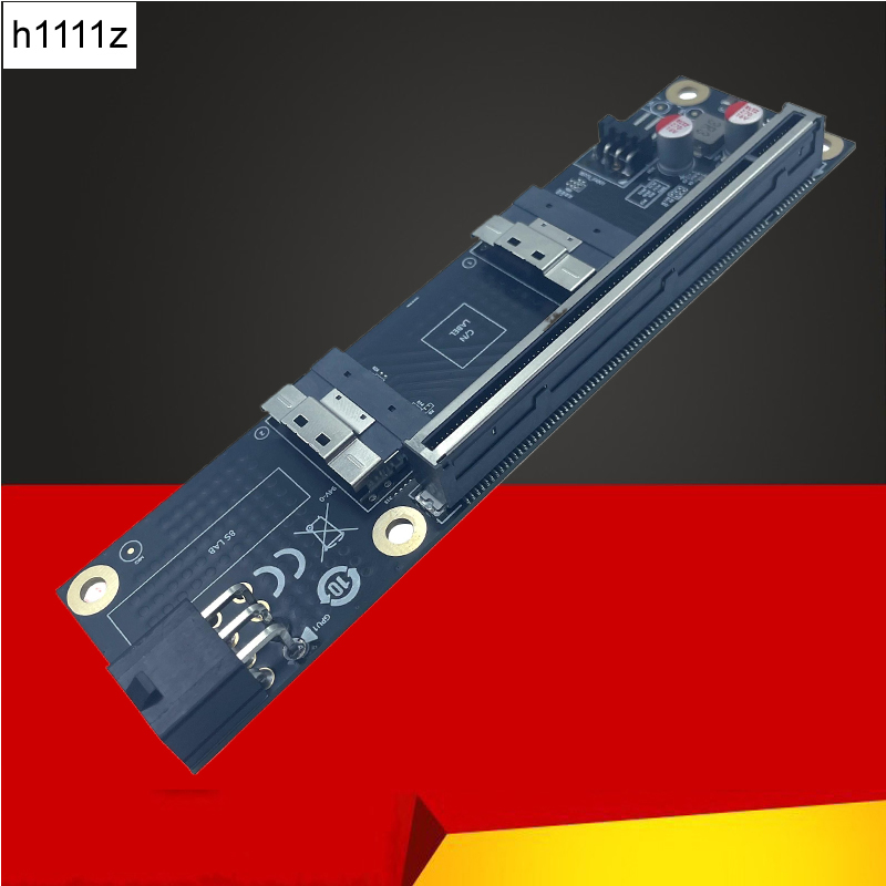 Vertical Gpu Bracket - NEUE 2 Port SlimSAS 8i x2