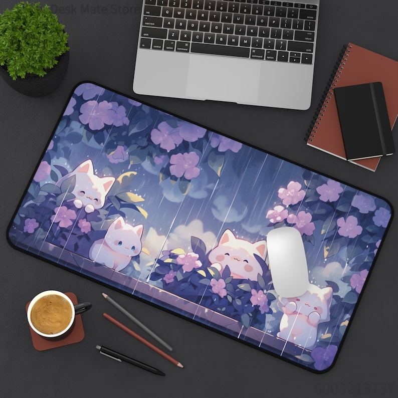Kawaii Cats in the Rain Großes – Gaming Accessories Officeworks Bewertung und Preis