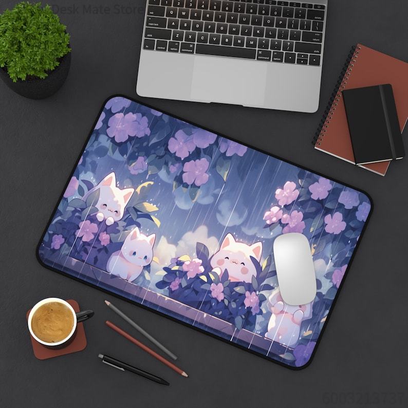 Kawaii Cats in the Rain Großes – Gaming Accessories Officeworks Bewertung und Preis