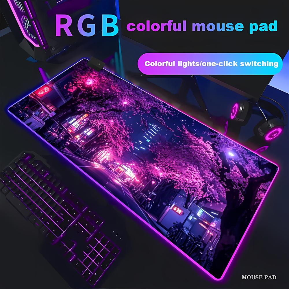 RGB-Mauspad, japanische Straße – Gaming Accessories Officeworks Bewertung und Preis