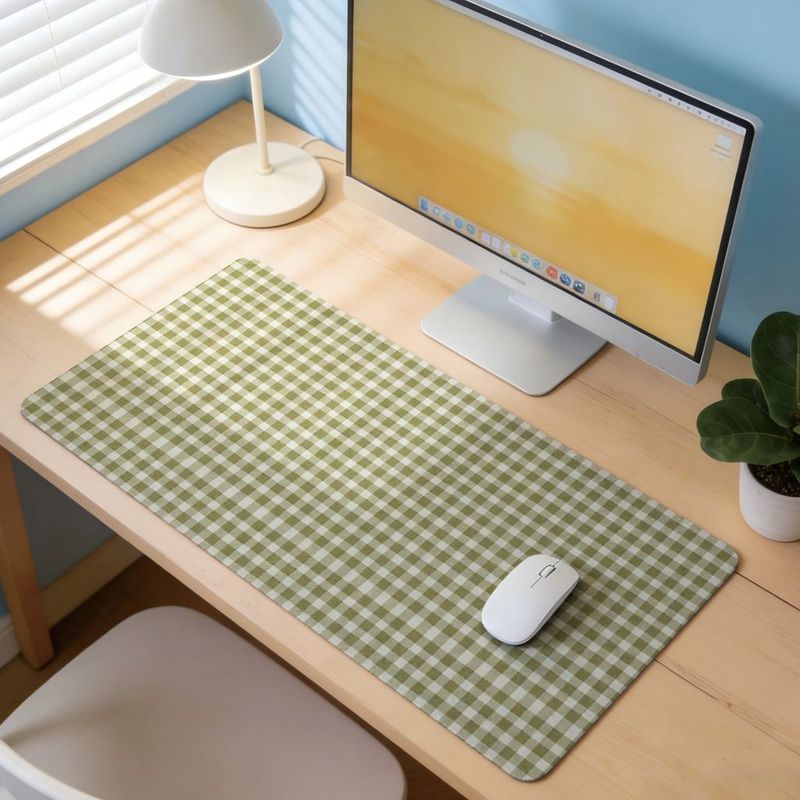 Olivgrünes Kariertes Mauspad f – Gaming Accessories Officeworks Bewertung und Preis