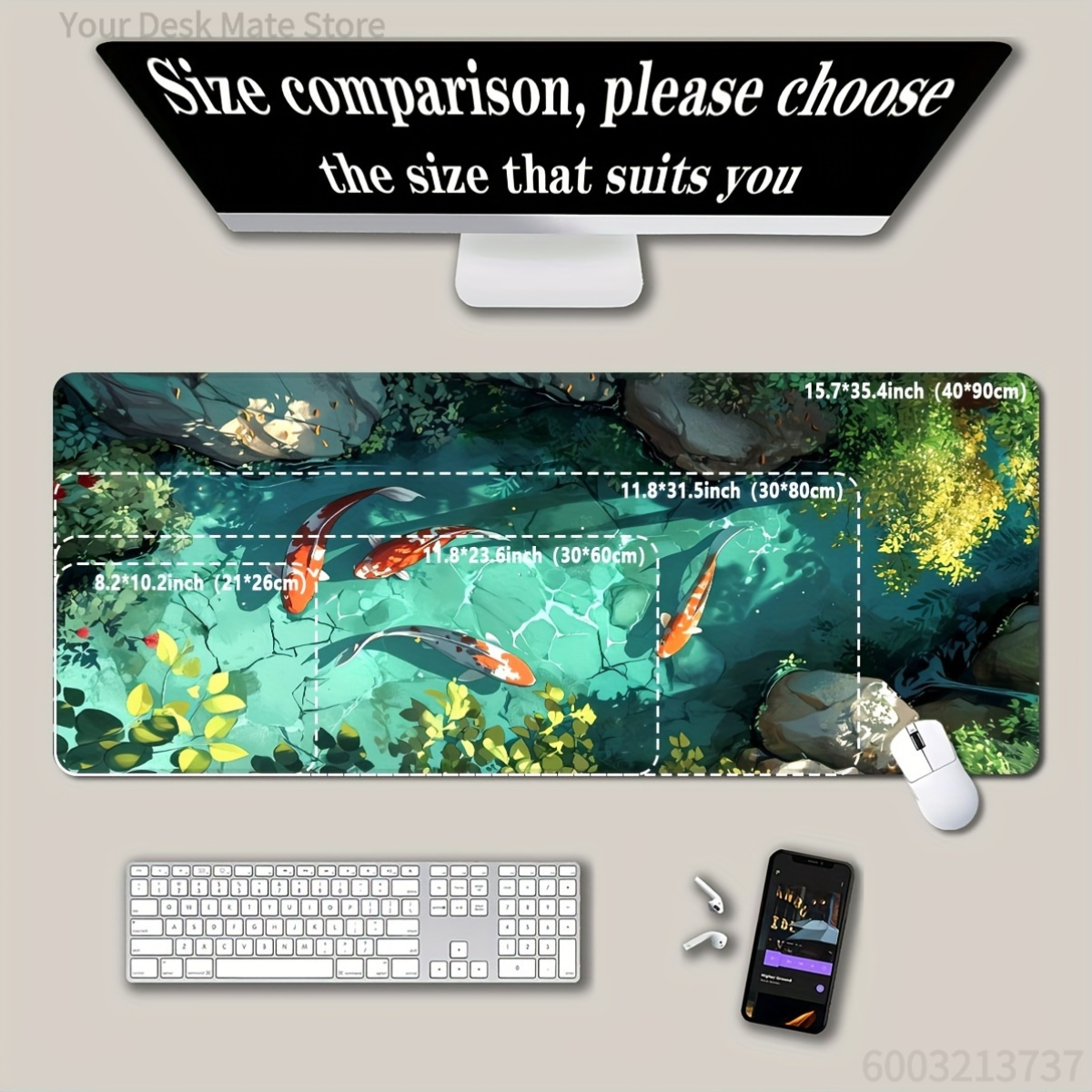 Großes Koi-Fisch-Gaming-Mauspa – Gaming Accessories Officeworks Bewertung und Preis